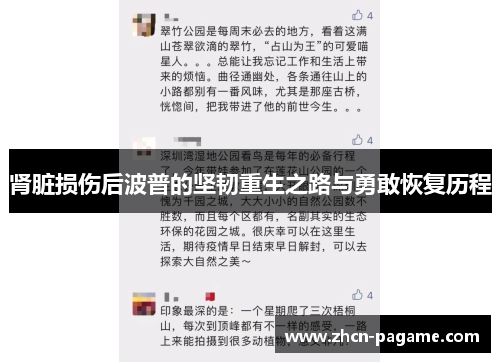 肾脏损伤后波普的坚韧重生之路与勇敢恢复历程